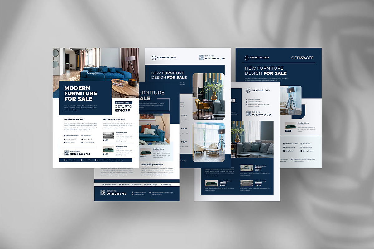 Furniture sale flyer layout design, a Flyer Template by Tanmoy Topu (Photo 1 of 6)
