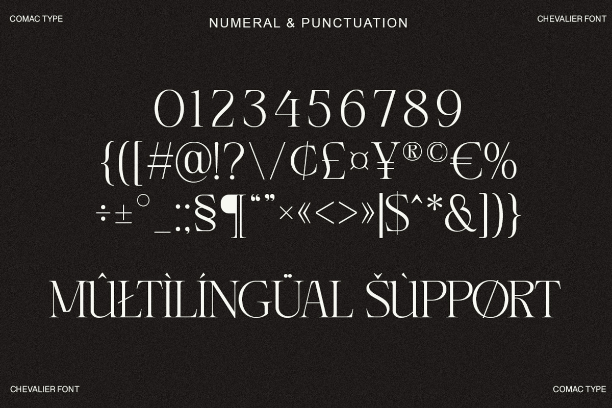 CHEVALIER Modern Luxury Typeface, a Serif Font by Comactype Foundry (Photo 12 of 13)