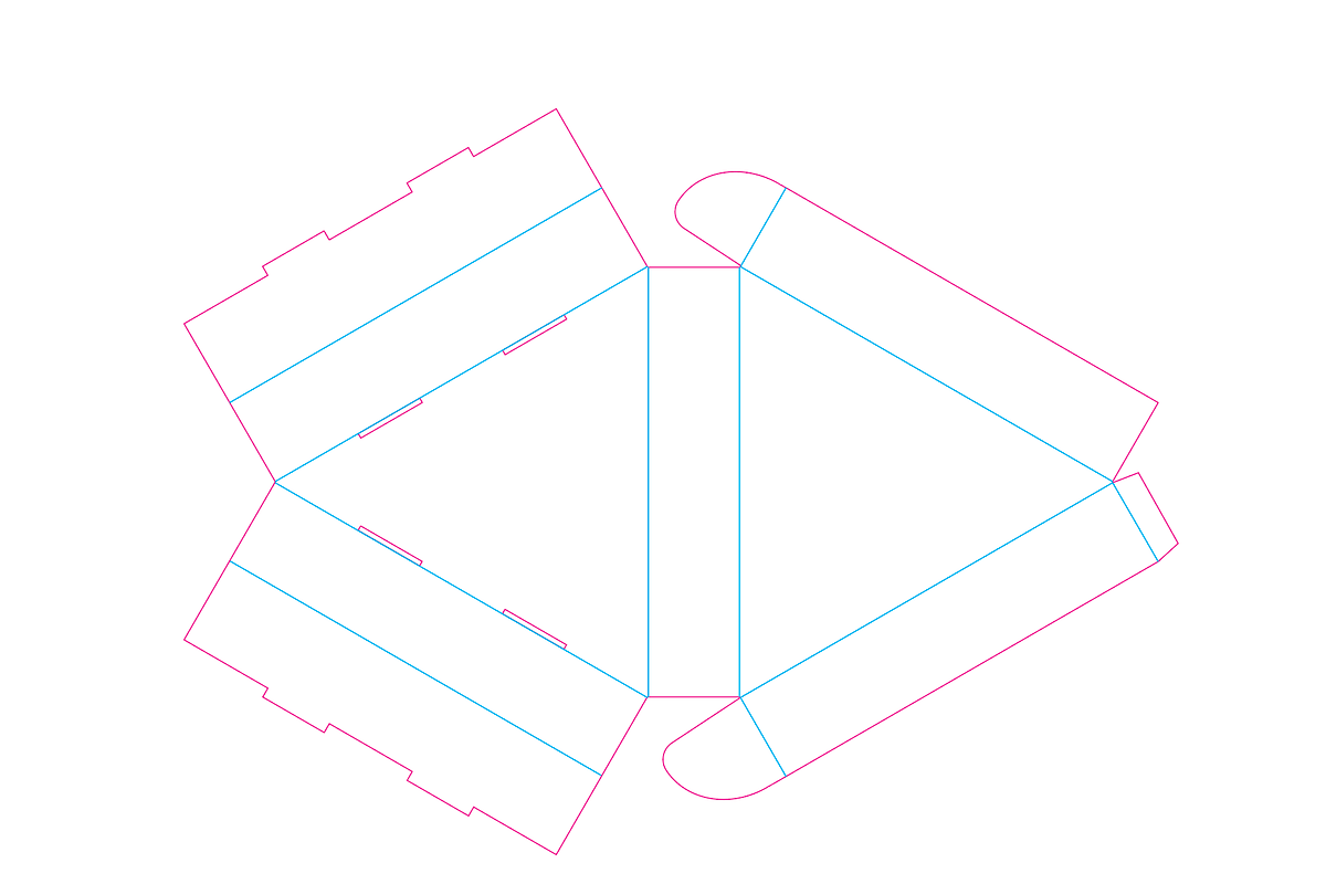 Triangle Box Template preview 2
