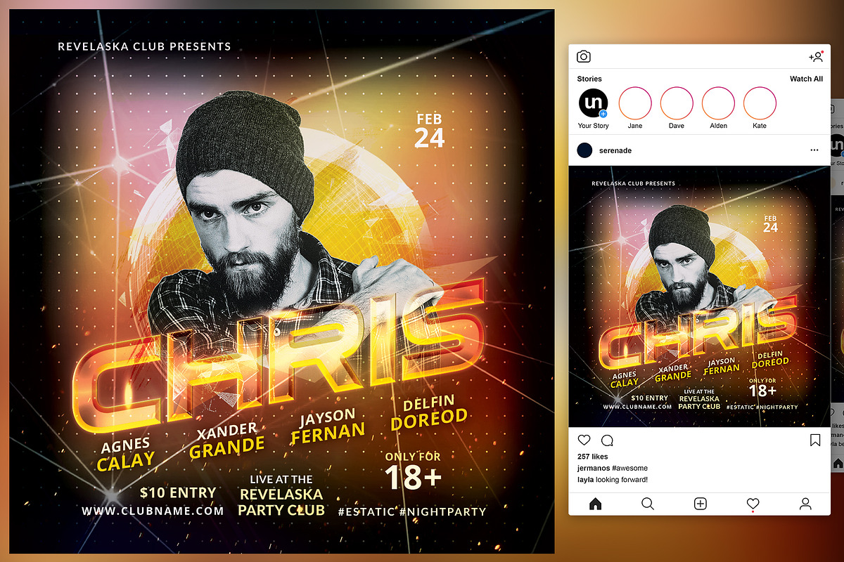 DJ Flyer, a Flyer Template by KiraYamato Design Studio