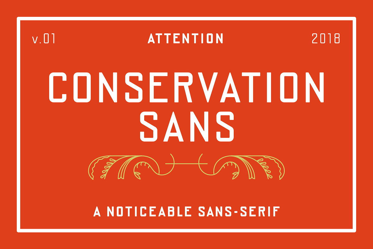 Conservation Sans Family