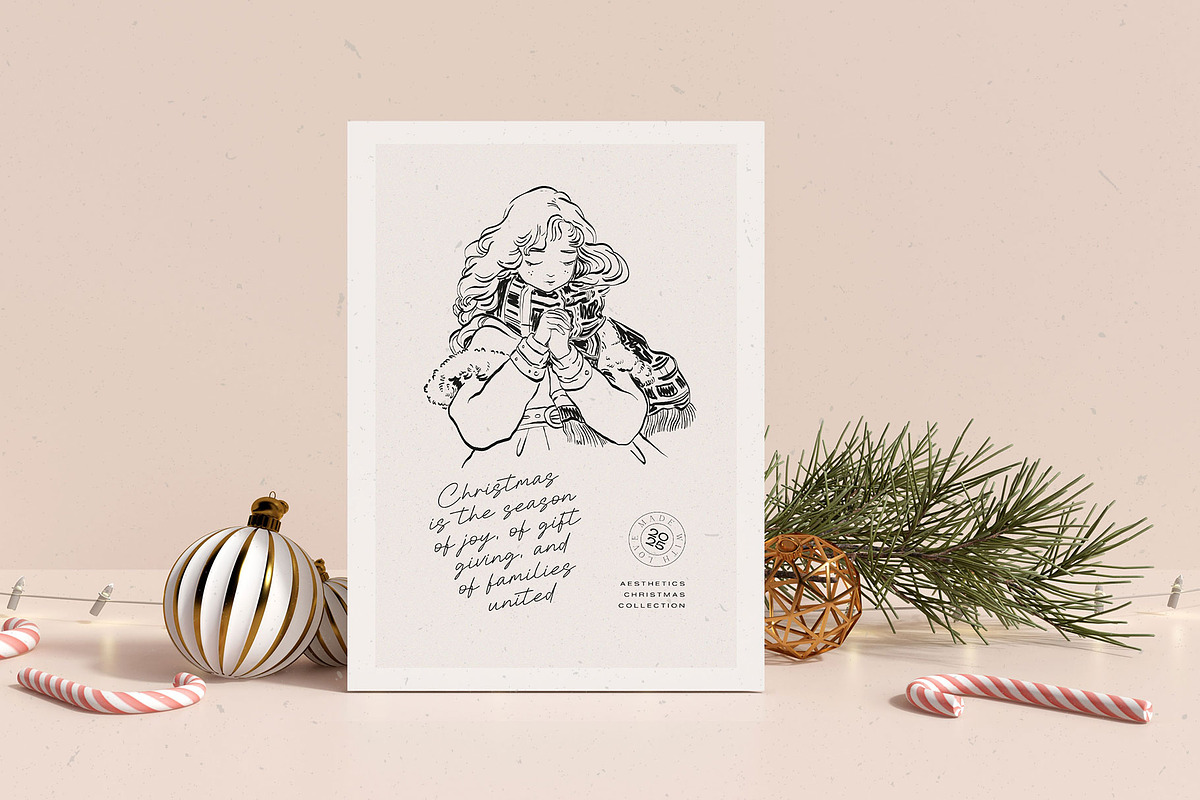 Aesthetics Christmas | Illustration, a Seasonal Illustration by KetteCreate (Photo 2 of 21)