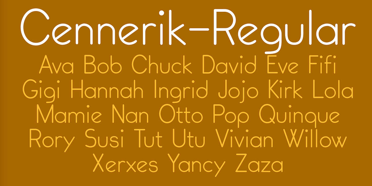 Cennerik, a Sans Serif Font by Ingrimayne Type (Photo 4 of 11)