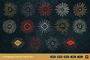 Sunburst Graphics, an Object Graphic by Ember Studio (Thumbnail 2 of 5)