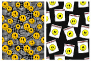 Trippy Smiley Seamless Pattern 2, a Pattern Graphic by Slavko Kahovsky (Thumbnail 7 of 7)