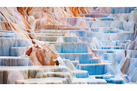 walls of sylvinite salt quarry, an Industrial Photo by Neirfy
