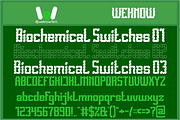 Biomechanical switches font, a Font by weknow (Thumbnail 1 of 8)