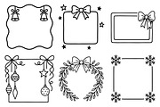 Christmas EPS PNG Frame Bundle, an Illustration by Daily.Designs (Thumbnail 3 of 5)