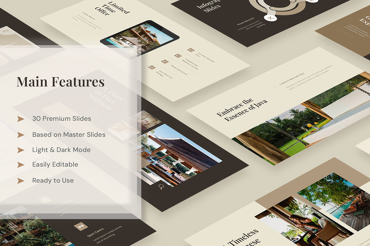 Hotel & Resort PowerPoint, a Presentation Template by New Coral Design (Photo 2 of 6)