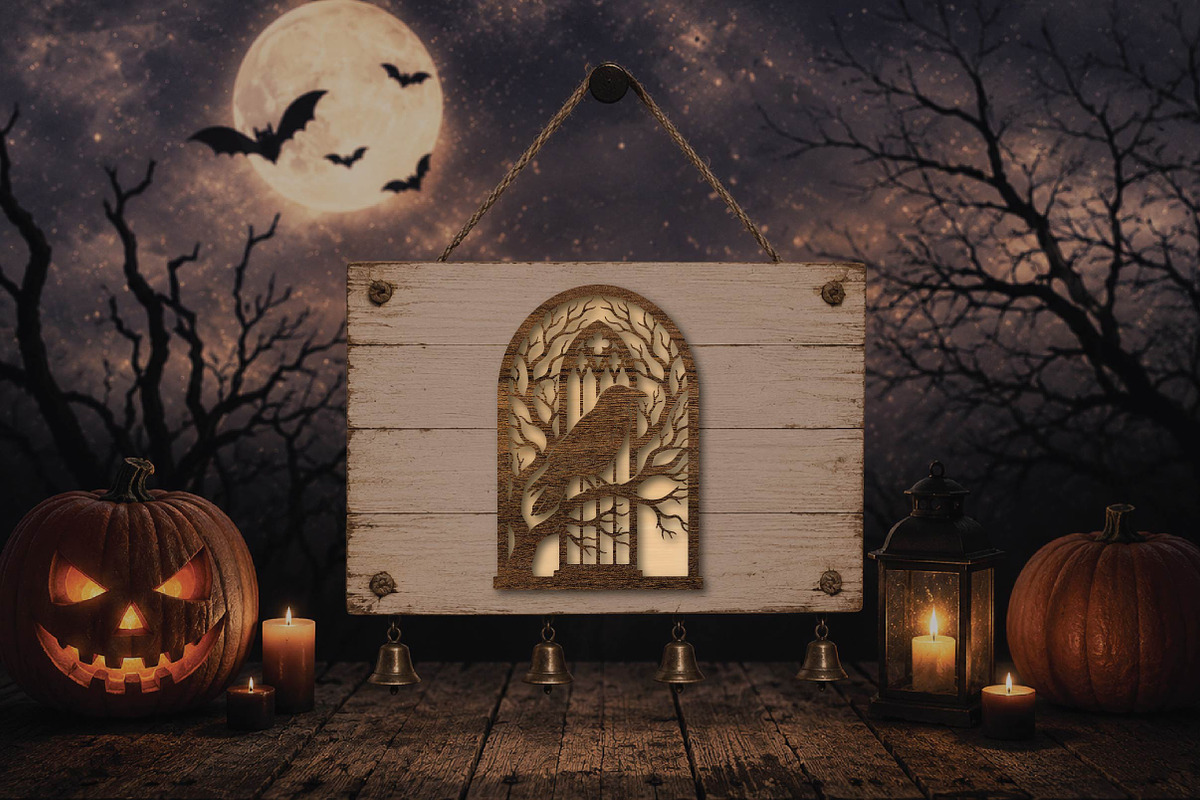 Halloween Raven Gothic Arch SVG, an Object Graphic by DreamPrint404 (Photo 3 of 3)