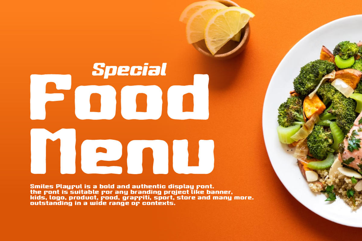 Smiles Playful Font, a Sans Serif Font by QR Design Studio (Photo 4 of 10)