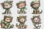 Whimsical St Patrick’s Day Cat PNG, an Illustration by DreamCafeArt (Thumbnail 3 of 7)