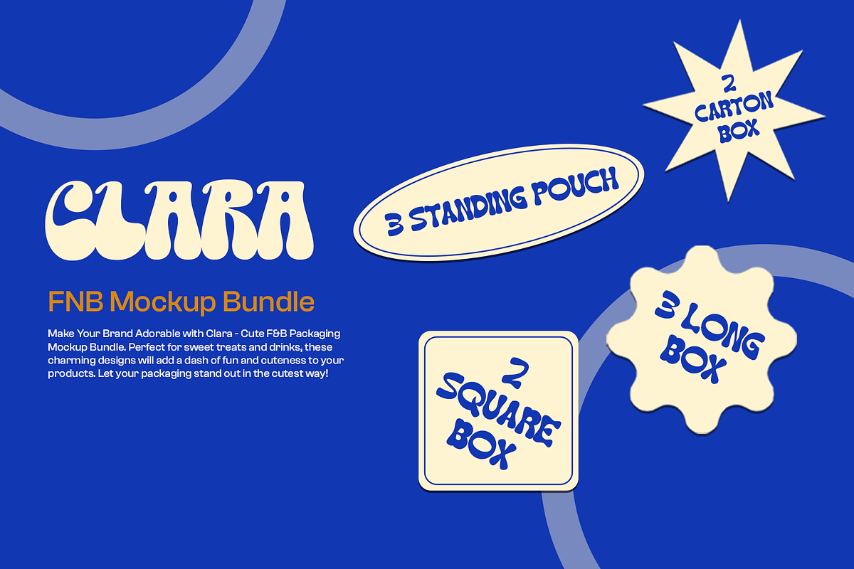 Clara FNB Packaging Mockup Bundle, a Packaging Mockup by Mocktopia (Photo 3 of 10)