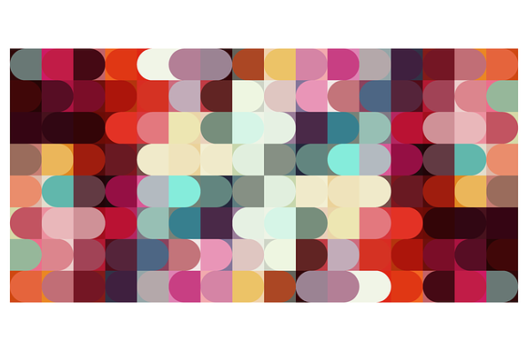 Vector Color Pills Mosaic Pattern
