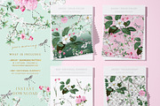 Cherry Blossom Floral Paper Pack, a Pattern Graphic by paper aesthetic (Thumbnail 2 of 7)