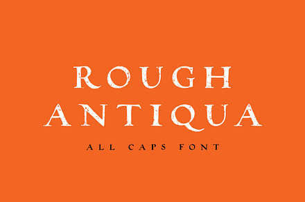 Distressed Serif Rough Antiqua, a Serif Font by vatesdesign