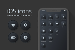 iOS 14 Custom Neumorphic Home Icons, an Icon by Delightful Design