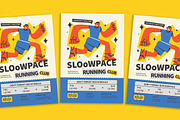 Running Club Flyer, a Flyer Template by Gumico Studio. (Thumbnail 1 of 3)
