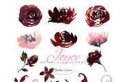 Burgundy Florals, Wreaths, an Illustration by Feather Grace Designs (Thumbnail 12 of 13)