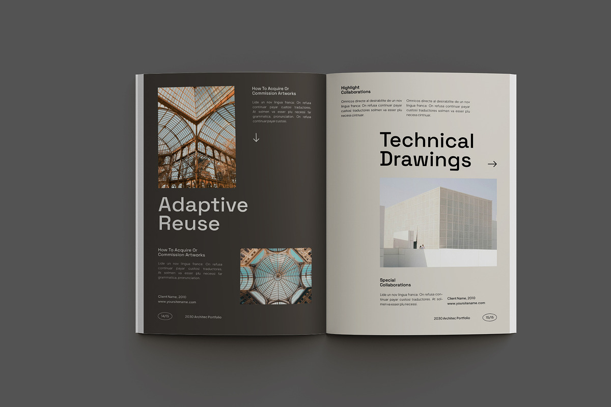 Brown Minimal Architecture Portfolio, a Brochure Template by Neermana (Photo 6 of 11)