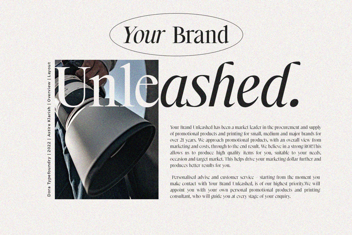 Astire Klarish, a Serif Font by Dora Typefoundry (Photo 21 of 36)