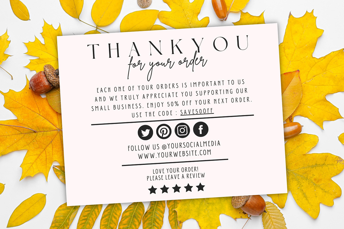 Thank You Card For Small Business #1, a Flyer Template by Oskar Wantopi (Photo 7 of 12)