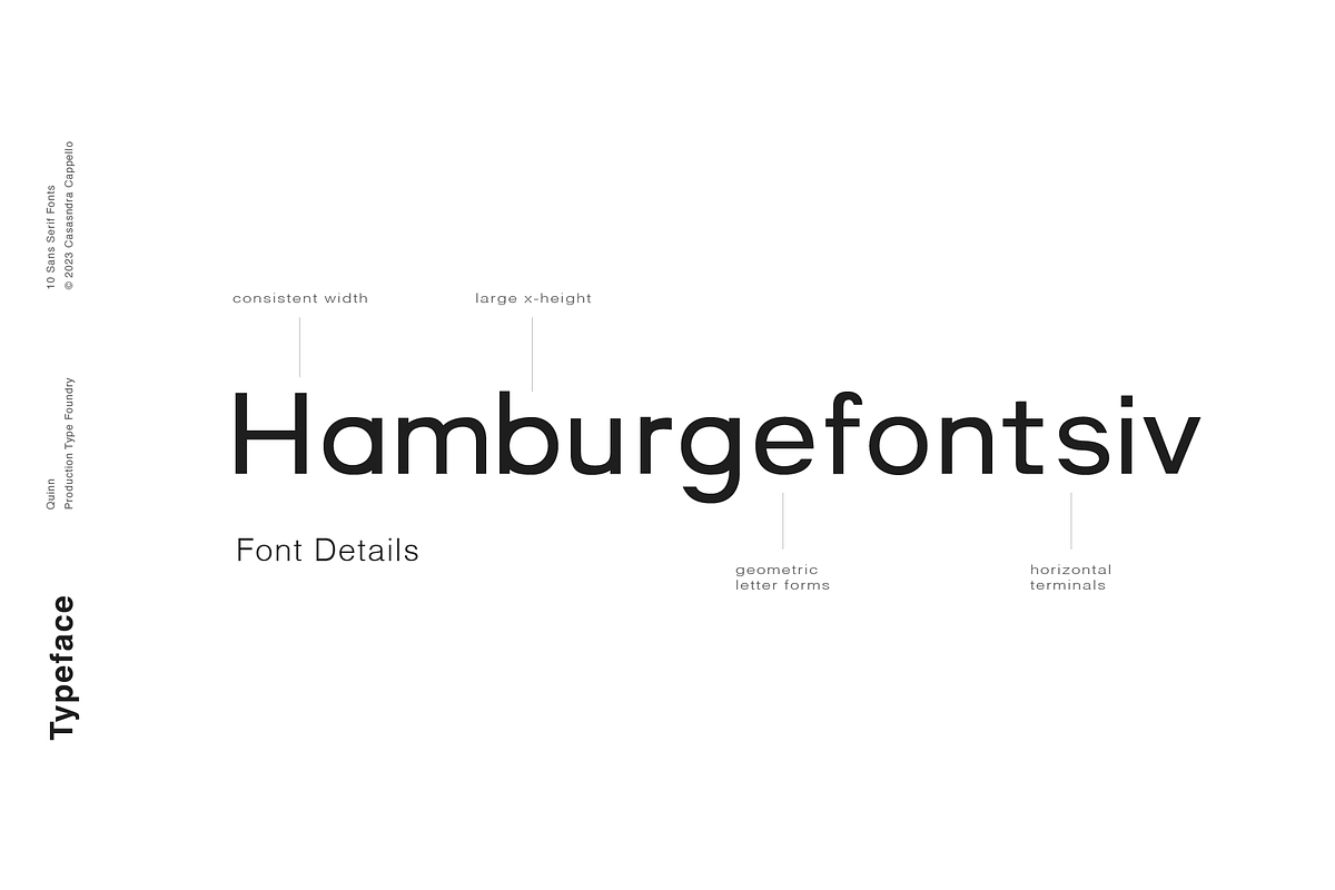 Quinn - A minimal sans serif, a Sans Serif Font by Cassandra Cappello (Photo 3 of 6)