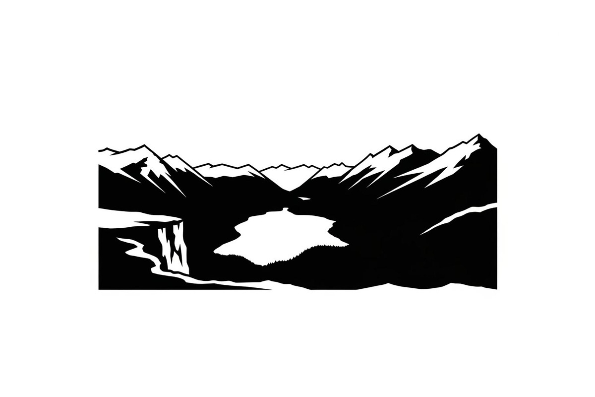 Serene Mountain Lake Vista, a Graphic by musafir_fashion (Photo 5 of 14)