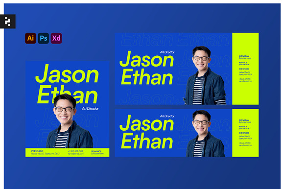 Creative Blue Email Signature