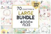 -98% Off Graphic Bundle 70 sets in 1, an Animal Illustration by LABFcreations (Thumbnail 2 of 40)