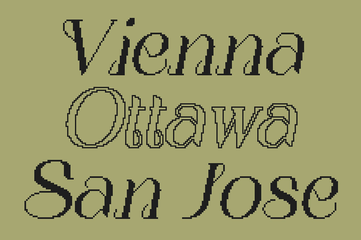 Nerilla Pixel, a Serif Font by Craft Supply Co. (Photo 4 of 8)