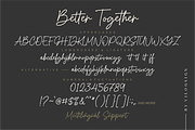 Better Together a Monoline Signature, a Script Font by Vilogsign (Thumbnail 8 of 10)