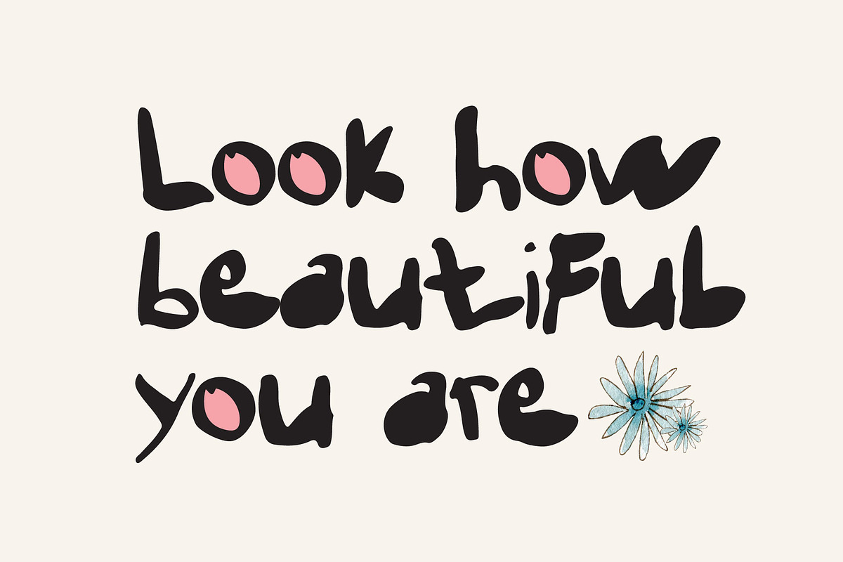 Brown Heart - Cute Handwritten, a Handwritten Font by Lemon Studio Type (Photo 3 of 6)
