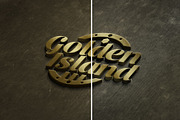 Gold logo Mock-Up Realistic, a Product Mockup by shaman (Thumbnail 4 of 4)
