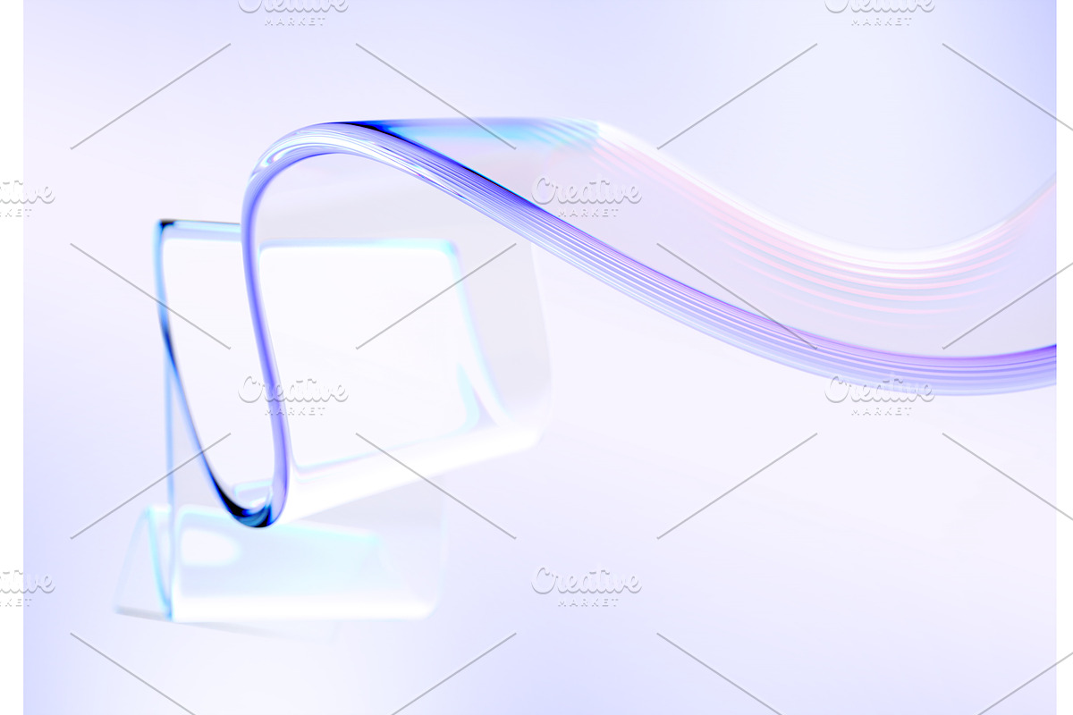 3d abstract liquid glass transparent, a Texture Illustration by Marozhkastudio