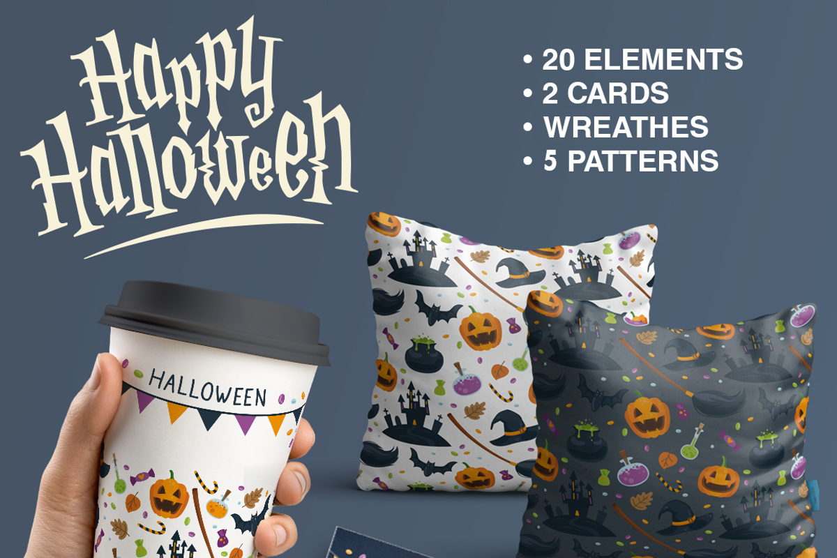 Halloween vector set, an Illustration by martynmarin (Photo 1 of 6)