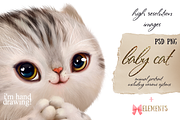 Baby cat, an Animal Illustration by TanyaSchuka (Thumbnail 1 of 5)