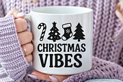 Christmas Vibes Merry Christmas Png, an Illustration by CraftArtStudio (Thumbnail 2 of 4)