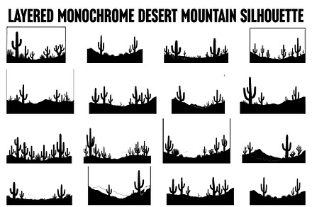 Wild Desert Cactus Scene Set