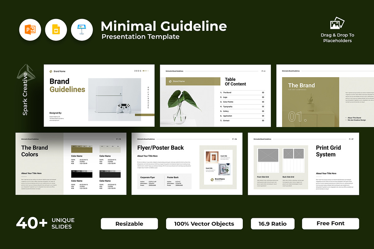Brand Guideline Presentation, a Presentation Template by Spark_Creative (Photo 1 of 7)