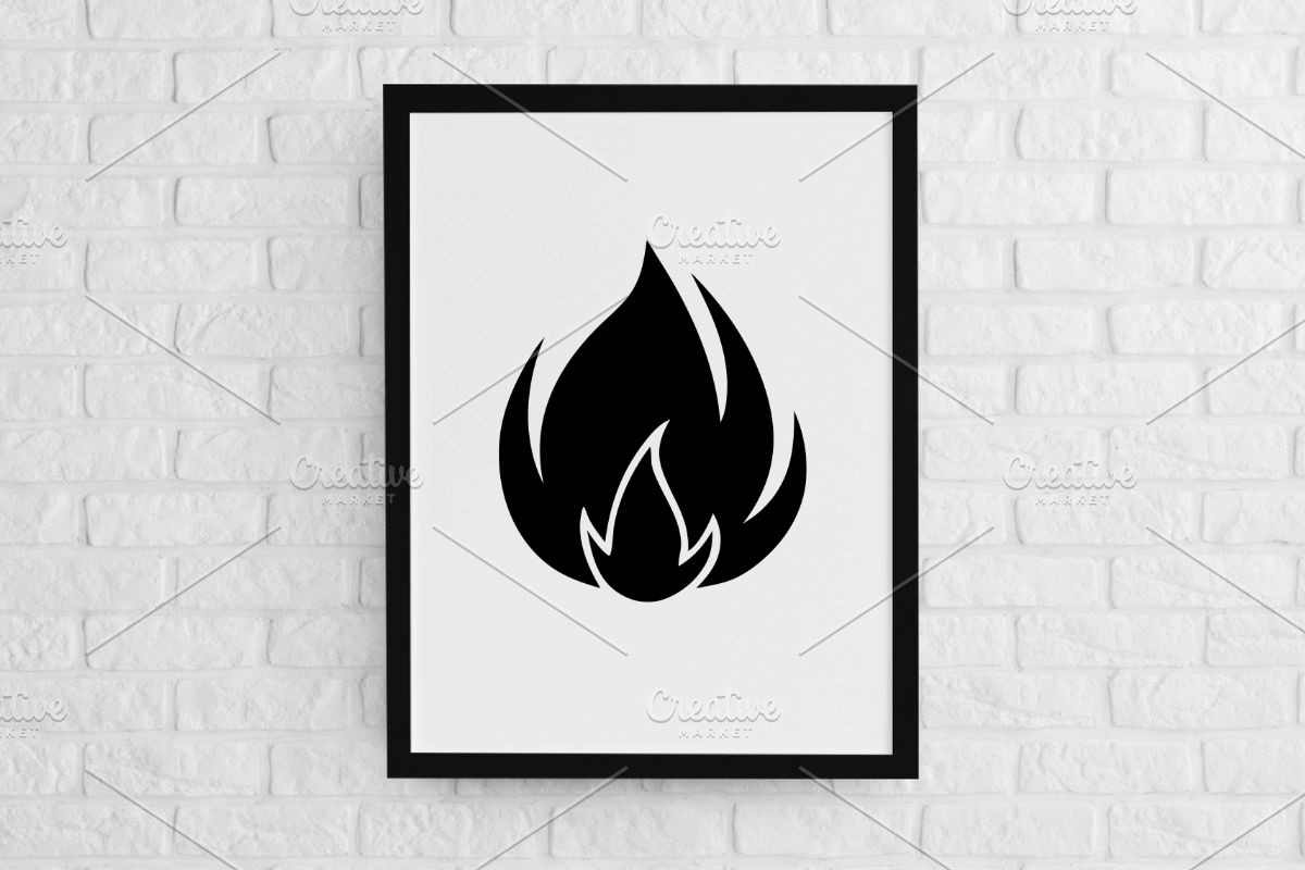 Flame Silhouette SVG, an Object Illustration by newminddesign (Photo 3 of 3)