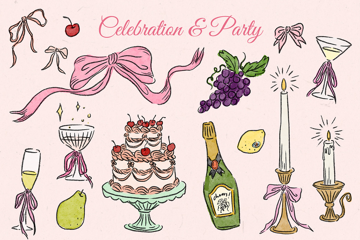 Romantic&Vintage illustrations, a Decorative Illustration by boniroom (Photo 3 of 10)