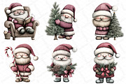 Christmas Whimsical Santa Clipart, an Illustration by DreamPrint404 (Thumbnail 5 of 6)