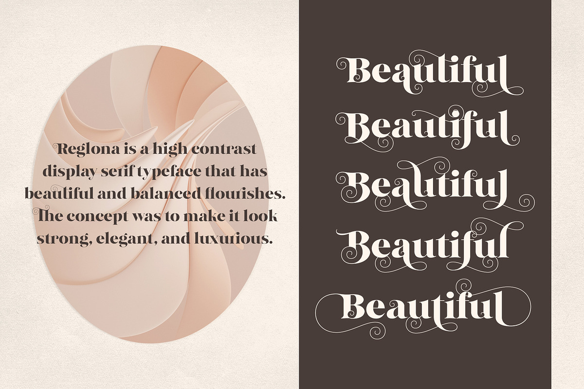 Reglona - High Contrast Serif, a Serif Font by iqbal habibi (Photo 3 of 14)