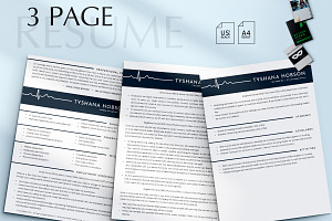 Modern Nurse Resume Template Word