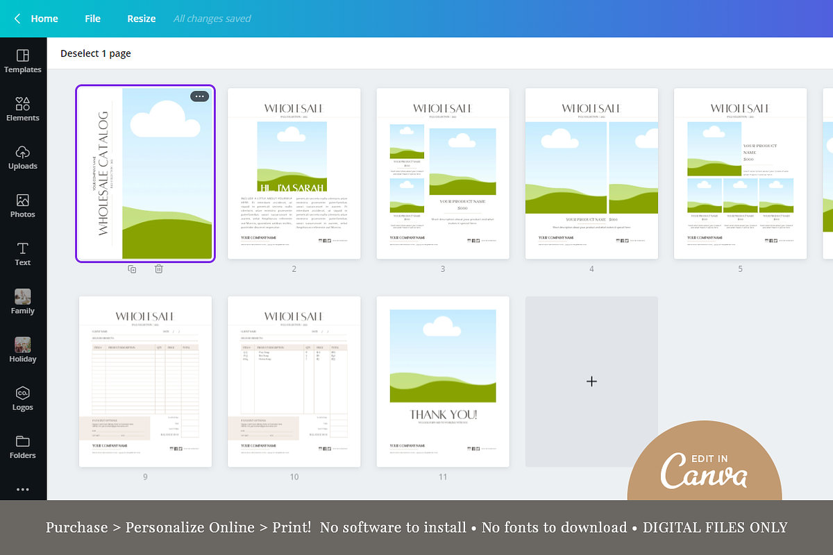 Wholesale Catalog Template CANVA, a Magazine Template by Digiluxe (Photo 5 of 5)