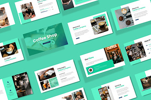 Coffee Shop Keynote&GSL, a Presentation Template by yanindesign