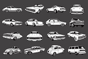 Classic Car Vector Pack, a Transportation Illustration by The BolzStudio (Thumbnail 10 of 13)