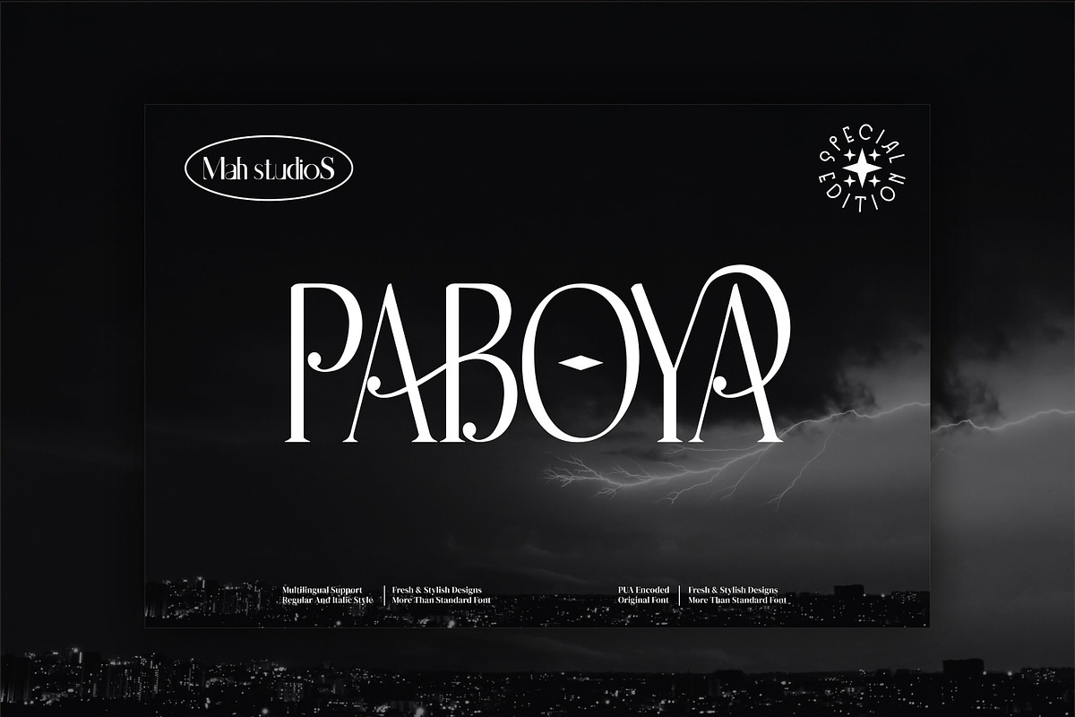 Paboya - Serif style font, a Serif Font by mahstudios (Photo 5 of 8)