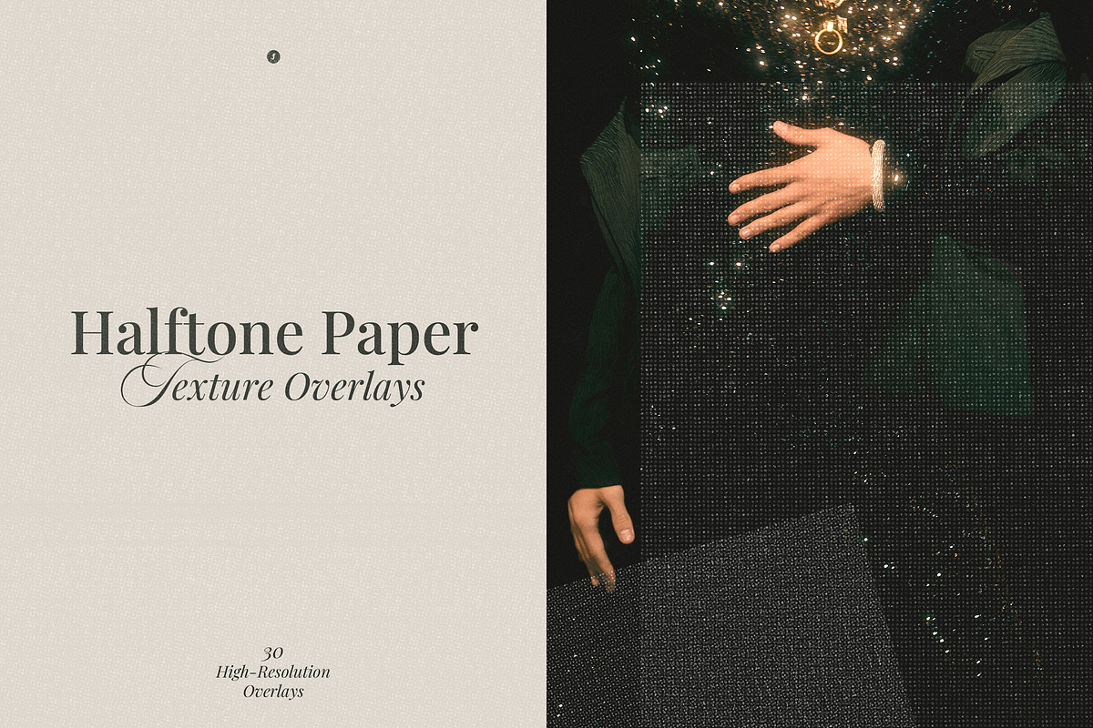 Halftone Paper Texture Overlays, a Texture Graphic by Freezerondigital (Photo 1 of 11)